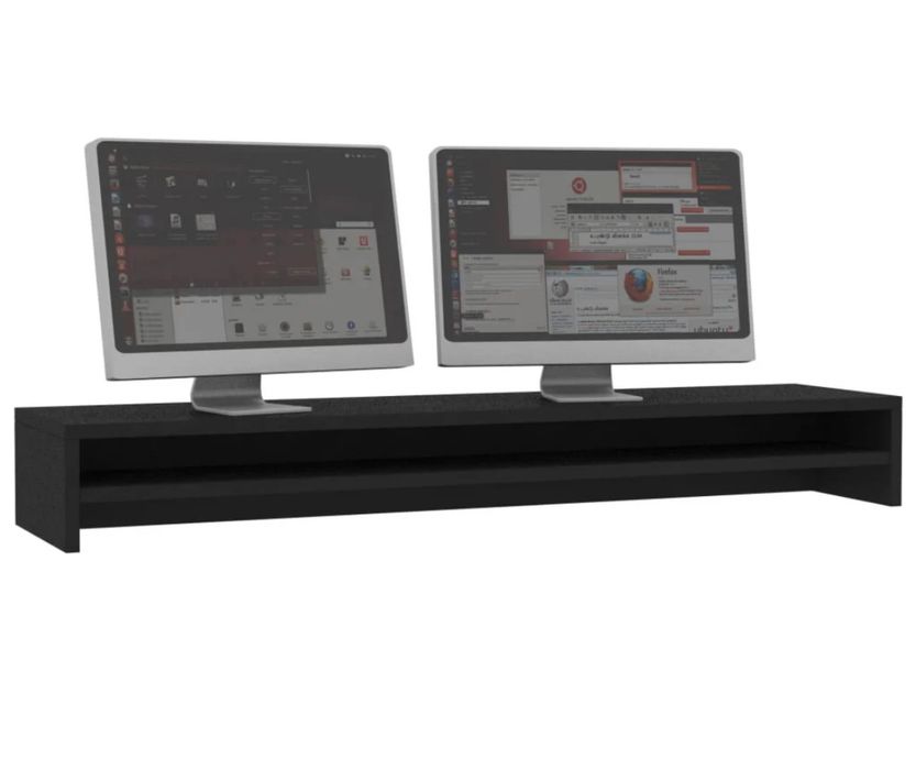 Suporte para monitor 100x24x13 cm preto