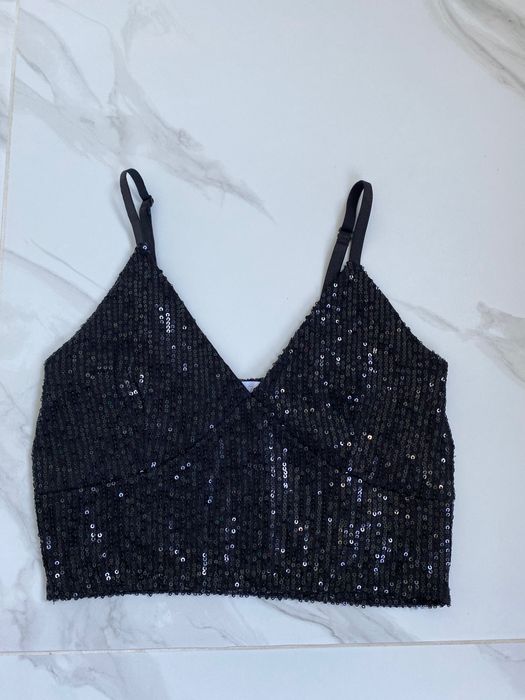 Нарядний святковий костюм пишна юбка спідниця і топ паєтки XS-S сукня