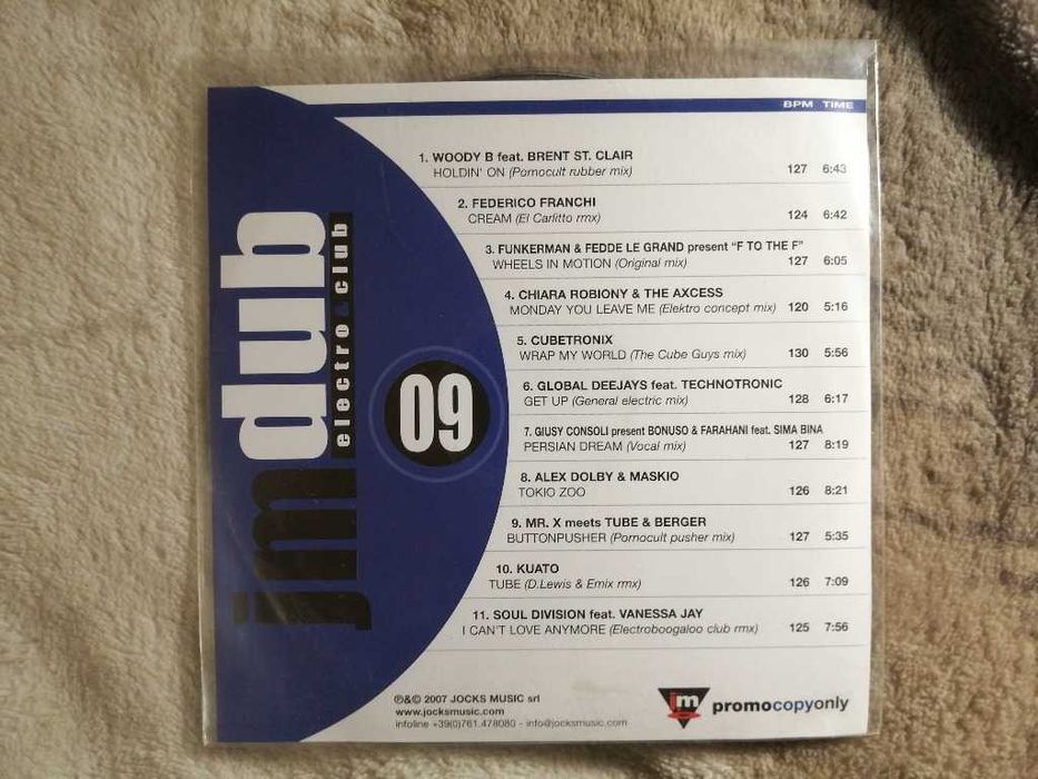 VA - Jmdub Electro & Club 09 2007 CD