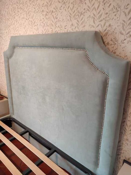 Cama Casal Estofada , NOVO , VARIAS CORES , FABRICA