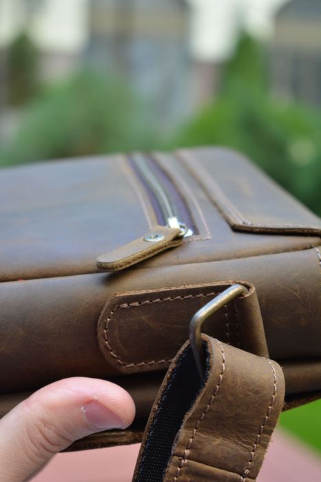 Сумка чоловіча ручної роботи з натуральної шкіри сумка мужская кожаная