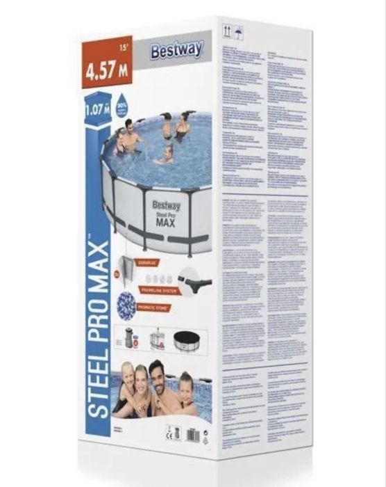 Basen Stelażowy 457x107 cm  - BESTWAY