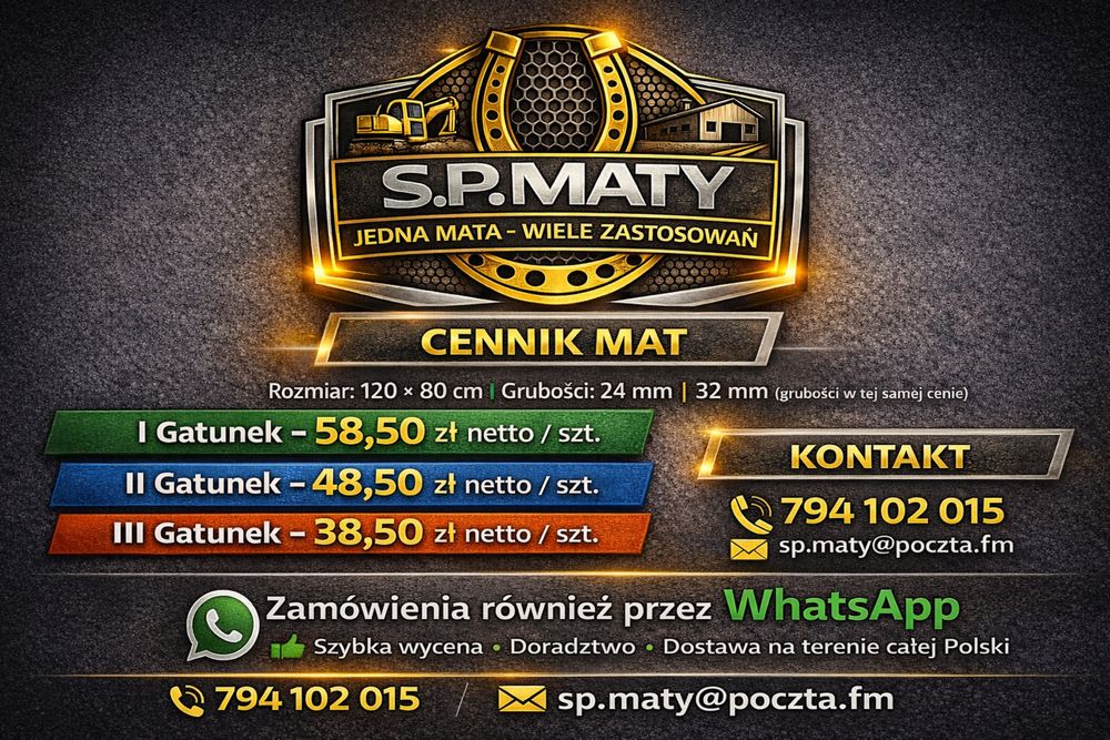 Maty/Płyty drogowe,pod basen,podjazd,kruszywo,budowa,garaż,działka