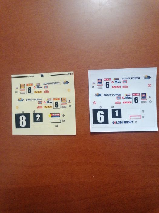 Autocolantes para modelismo