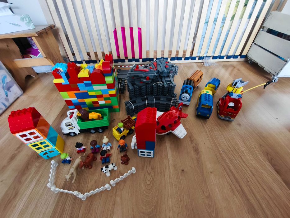 Lego Duplo Kolejka Tory Zoo Samolot