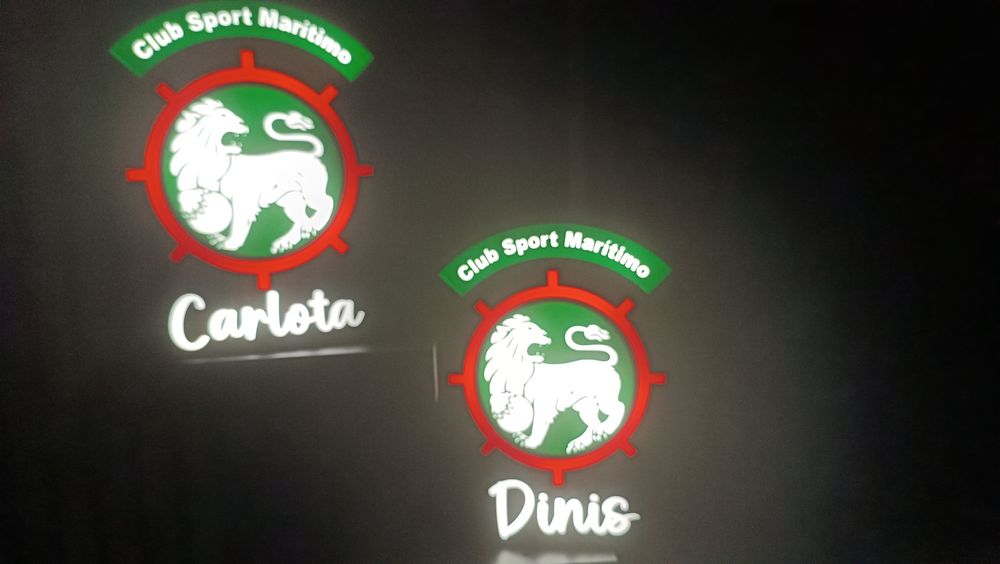 Candeeiro personalizado luminoso