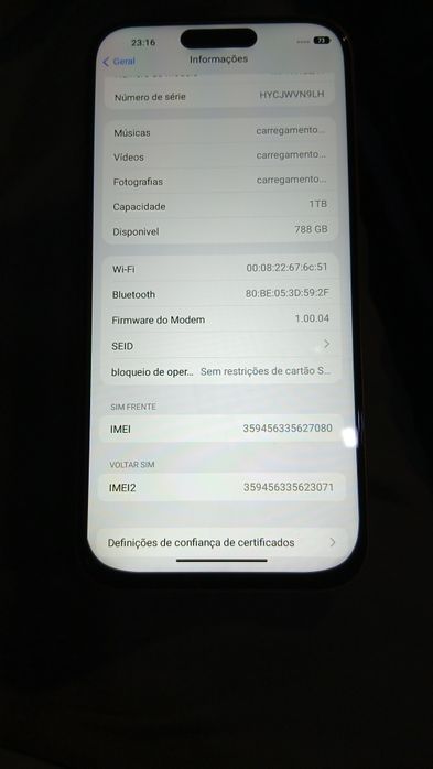 Vendo iphone 17 pro max 1TB