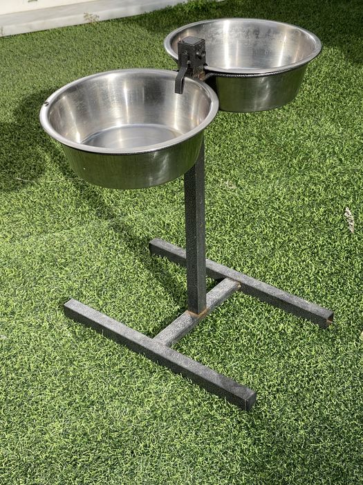 Comedouro duplo com suporte para Cão 2,8l