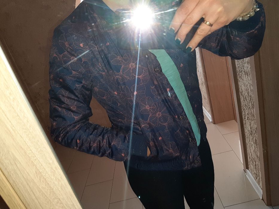 Kurtka bomberka na jesień przejściowa dwustronna rozm. 38 (M) NOWA