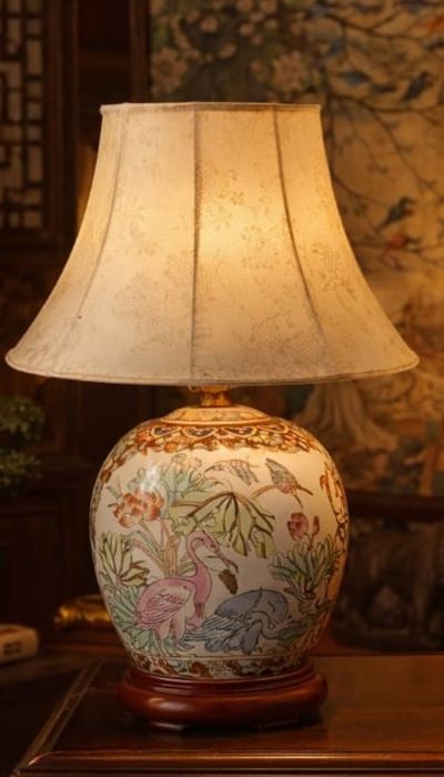 Candeeiros de Mesa em Cerâmica Asiáticos