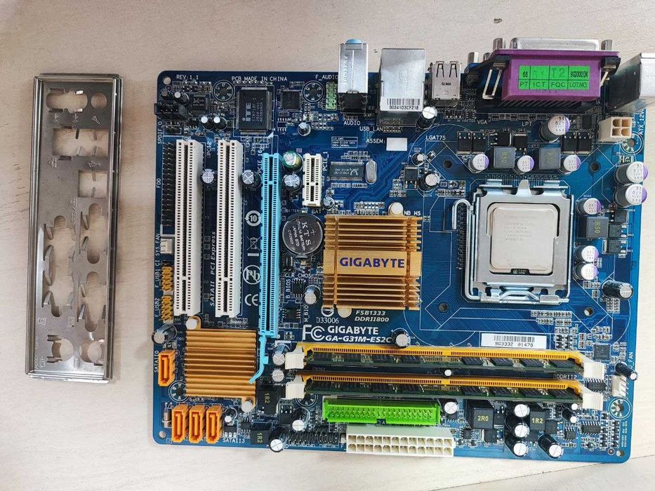 Материнська плата Gigabyte GA-G31M-ES2L +Xeon E5420+4GB DDR