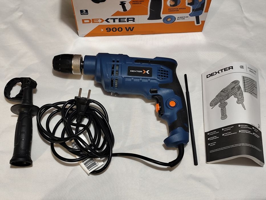 Berbequim percutor com fio 900W 3000 rpm Dexter