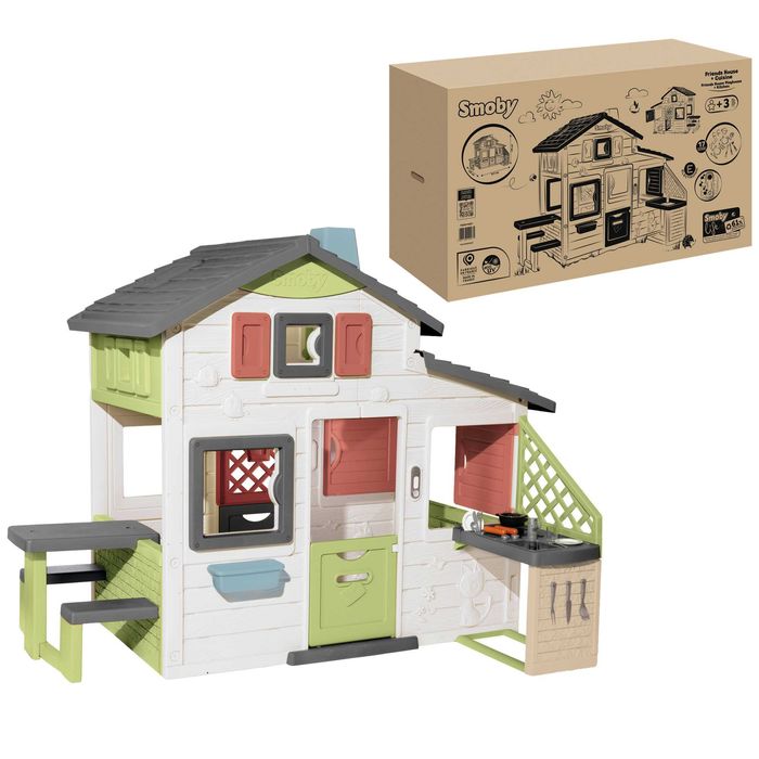 Будинок Smoby Life з лiтньою кухнею, дверним дзвiн. (7600810207)