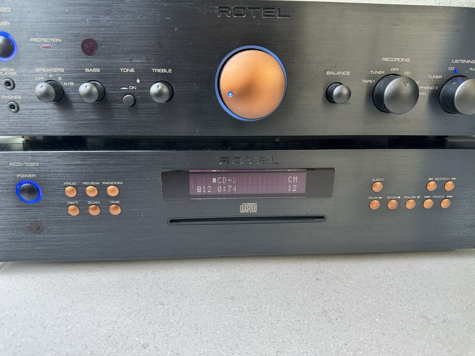 Zestaw wzmacniacz i cd Rotel 1520 v02 RA i RCD z TopHiFi pierwszy właściciel