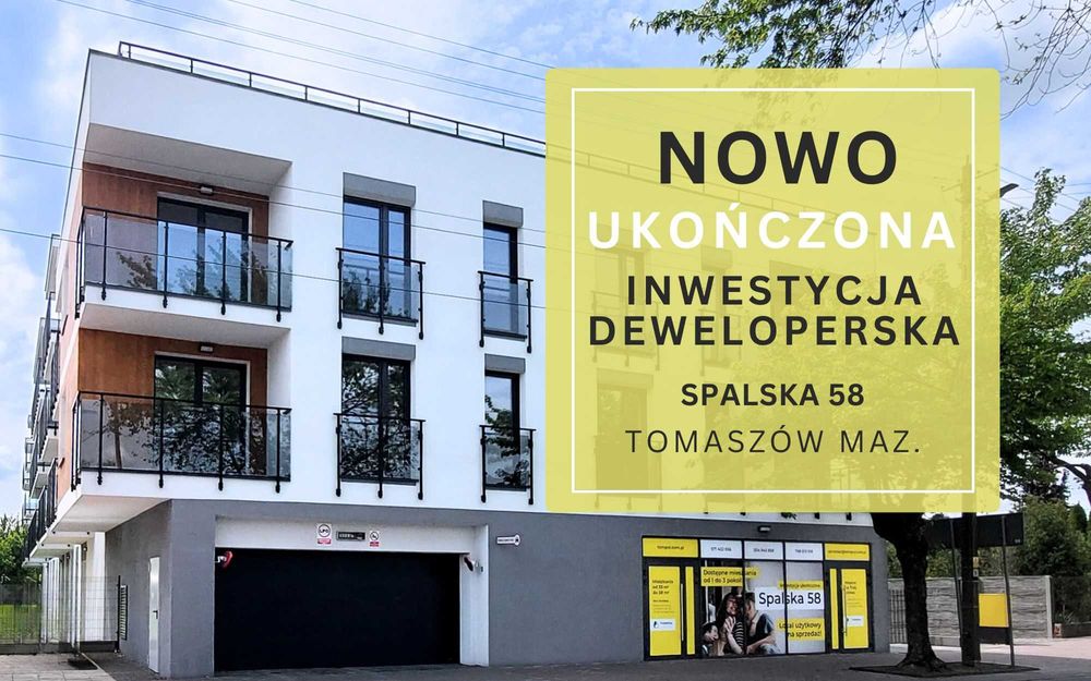Ukończona Inwestycja Deweloperska SPALSKA 58 | 55,74m2 | Taras 14,55m2