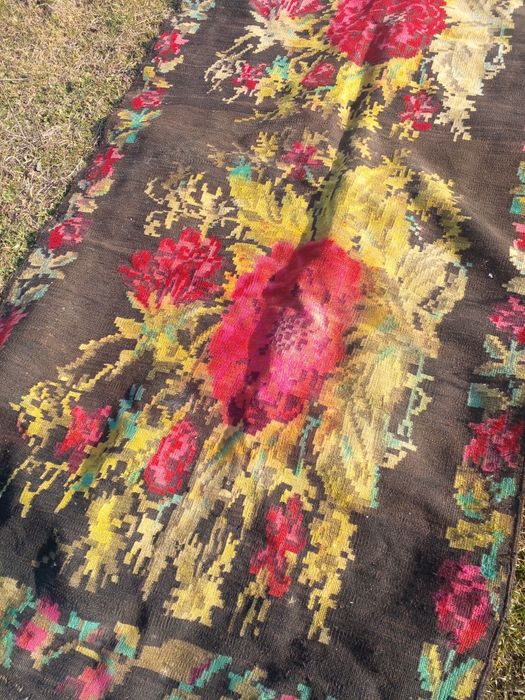 Старинный шертяной ковер