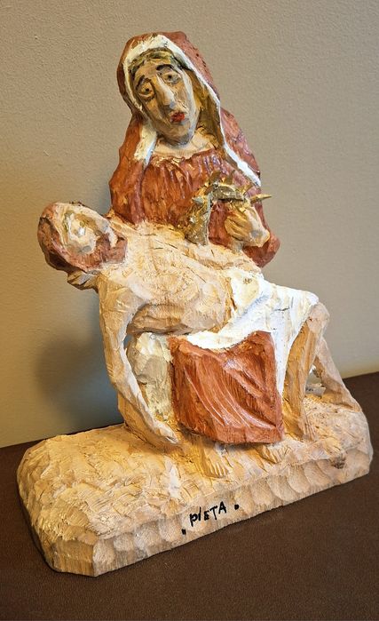Pieta rzeźba ludowa Roman Śledź