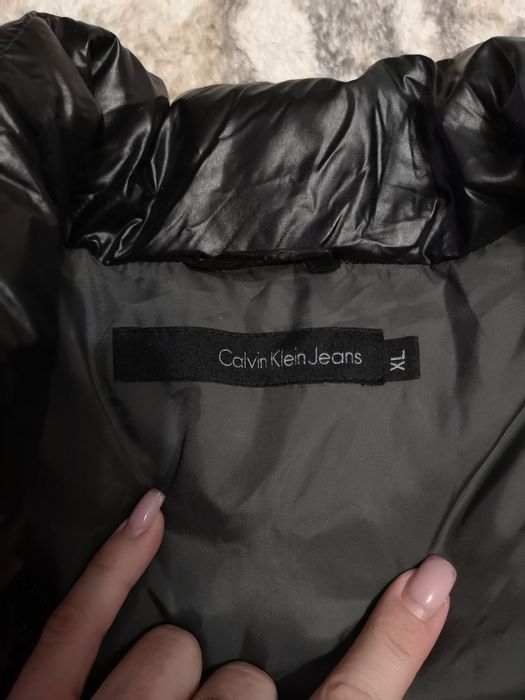Kurtka puchowa męska zimowa Calvin klein L krótka premium