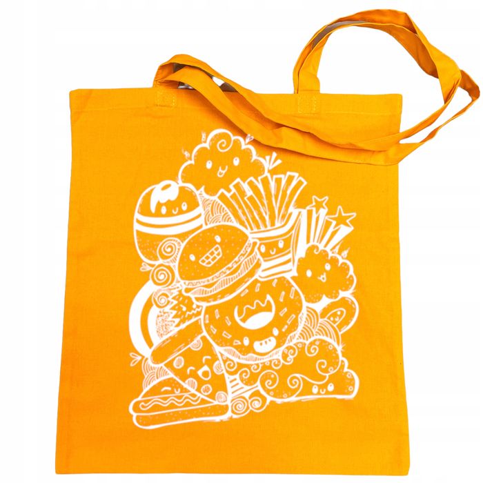 torba na zakupy zabawny nadruk fast food