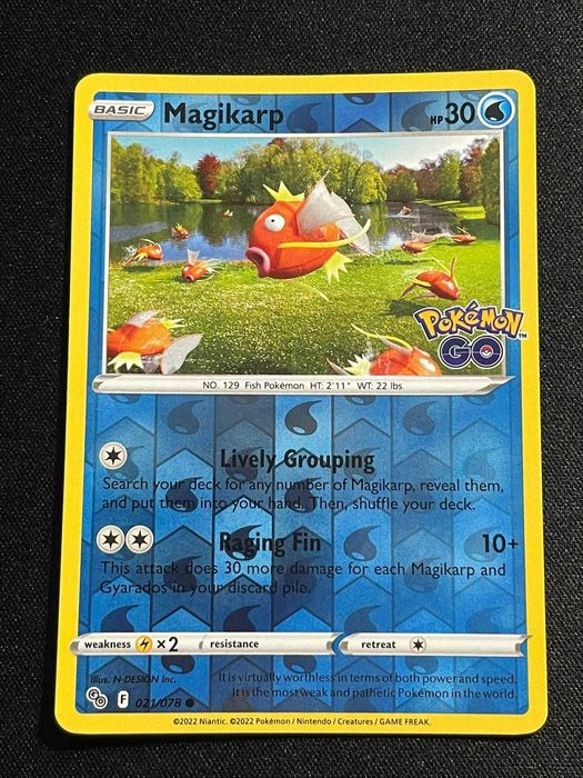 Carta Pokémon GO Magikarp 21/78