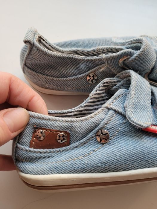 Джинсовые кеды 14,5 см стелька