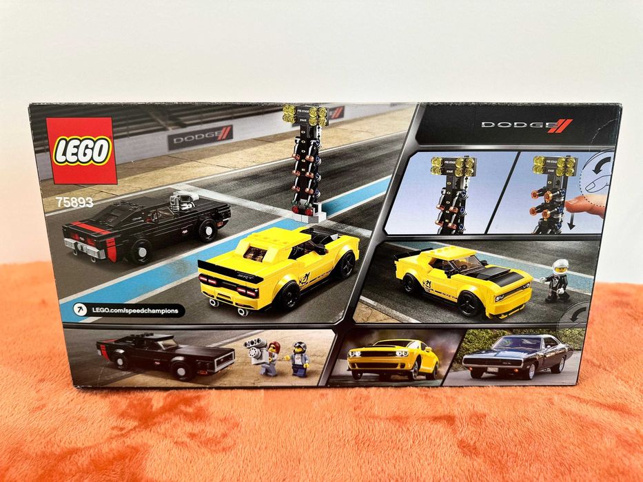 Lego Speed Champions Dodge Challenger SRT demon 2018 & Dodge Charger R/T 1970 75893