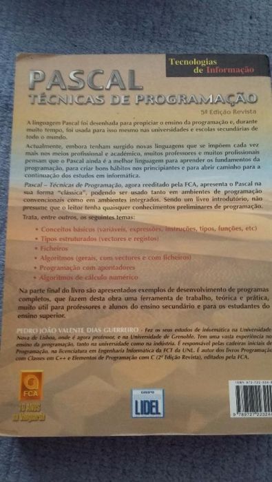 PASCAL Programming Techniques Book (With Delivery*)64739819561345122