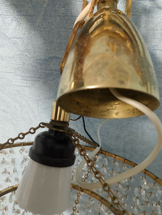 люстра времен ссср хрустальная