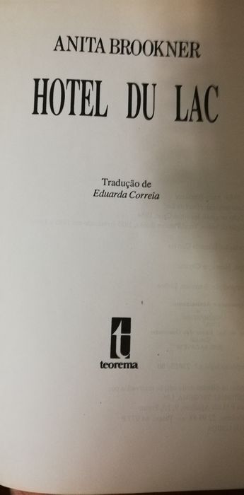 Livro Hotel du Lac Anita Brookner