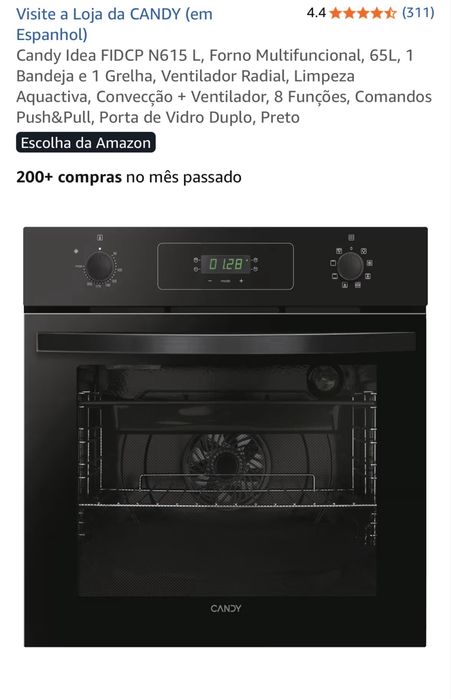 Forno de encastrar ainda em caixa