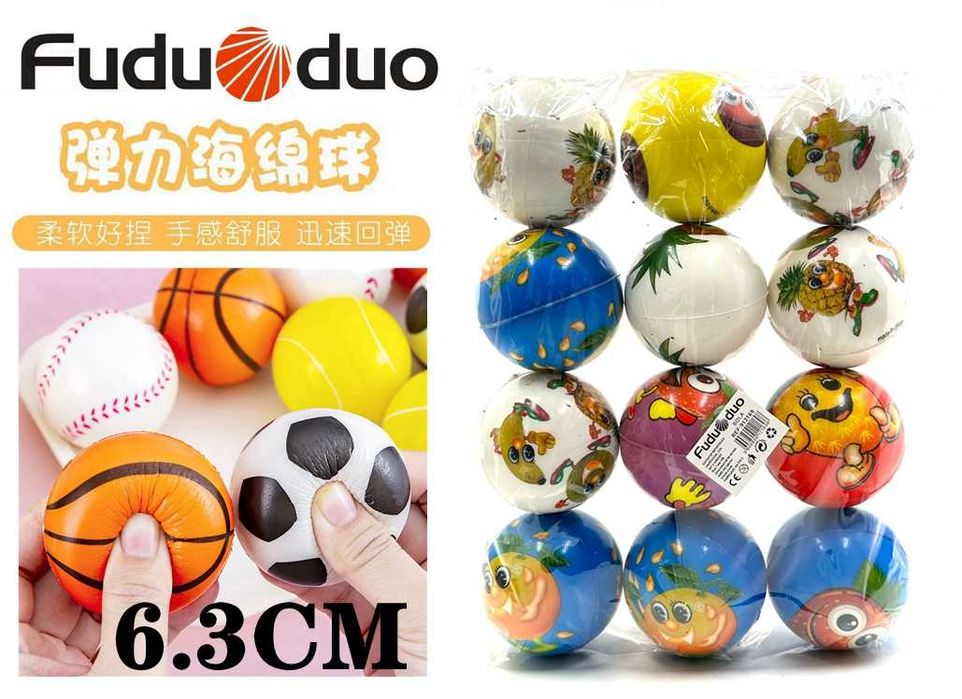 Bolas de Força de Preensão em Material PU, Macias e Leves