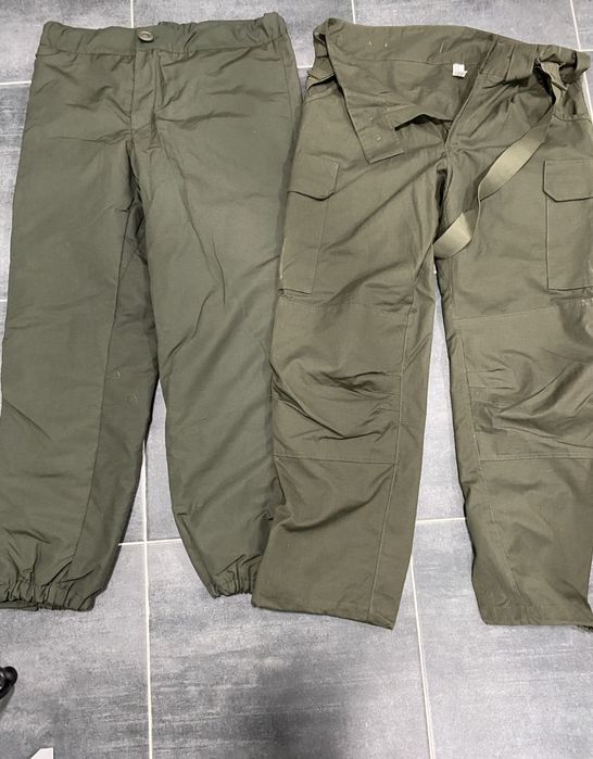 Штани вітровологозахисні зимові з утеплювачем розмір 50/3 - олива