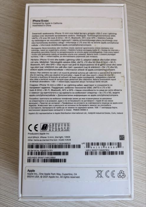 iPhone 13 mini 64 GB – idealny stan – bateria 84%
