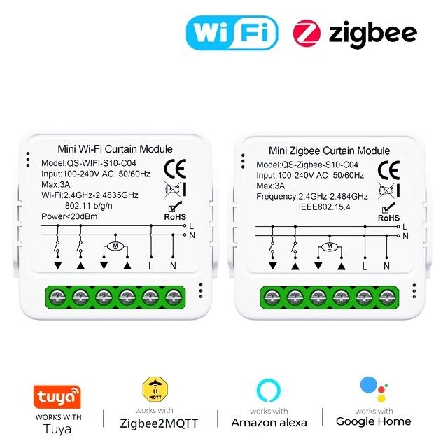 Wifi lub Zigbee 3.0 Sterownik Rolet Tuya Smart Life przekaźnik rolety