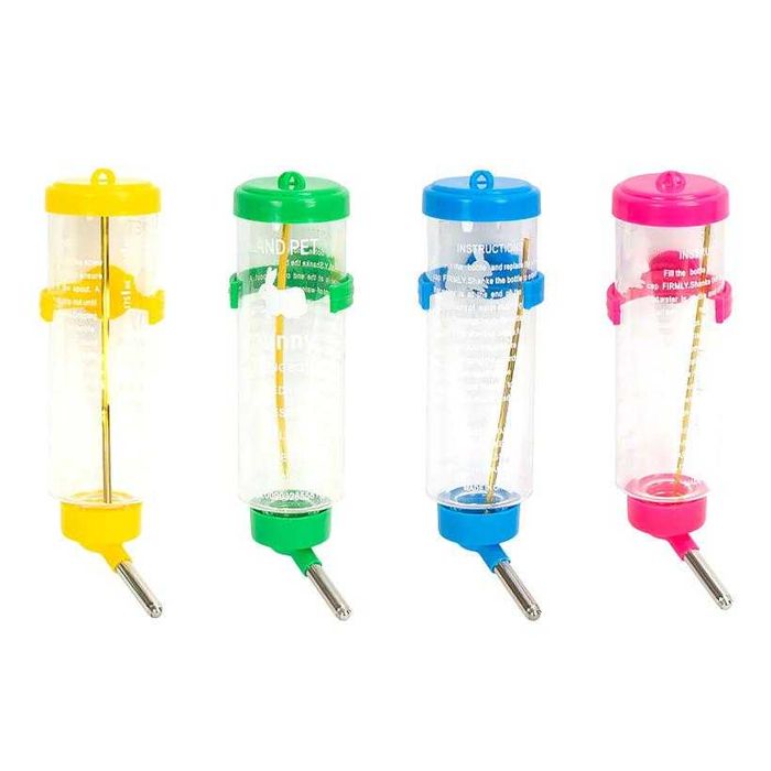 Поилка для грызунов 125 мл пластиковая с шариковым механизмом  14×4 см