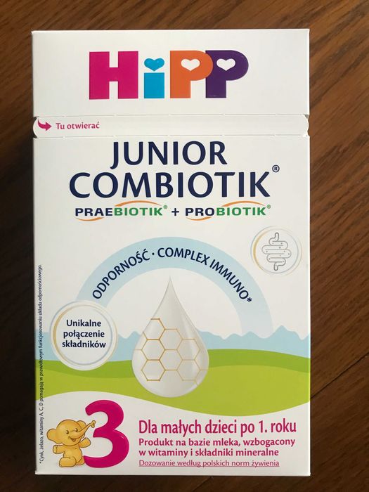 Дитяче харчування.HiPP BIO Combiotik  2, Junior 3, Польща 550 гр.Ціна 500 грн. / за 1 упаковку