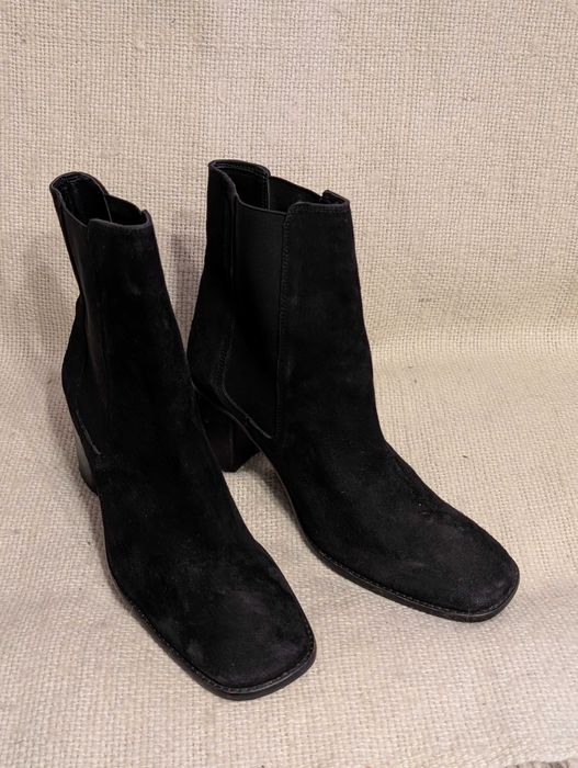 Botki damskie skórzane, zamszowe