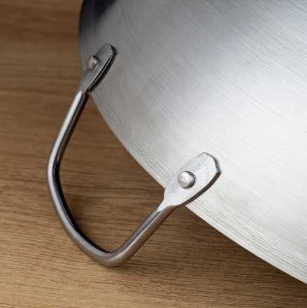 Сковородка  WOK 30 см з нержавіючої сталі з ручками