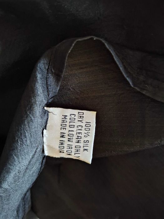 100 % silk Czarny jedwabny biżuteryjny szal apaszka haftowany