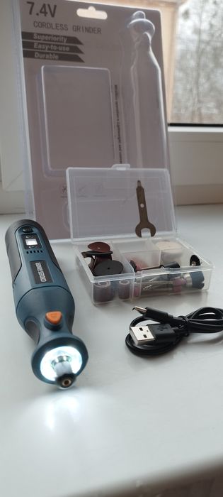 Гравер акамуляторний 50 в 1 ,Шліфувальна машина  7.4V