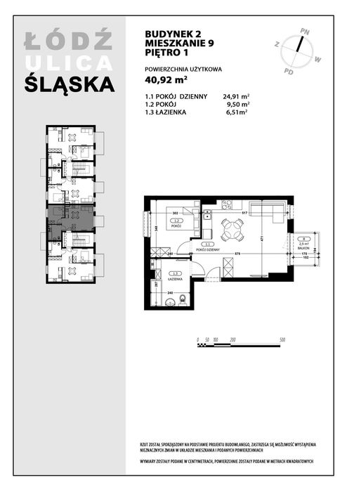 ŚLĄSKA PARK mieszkanie 2-pokojowe 41 m² – pohled 6