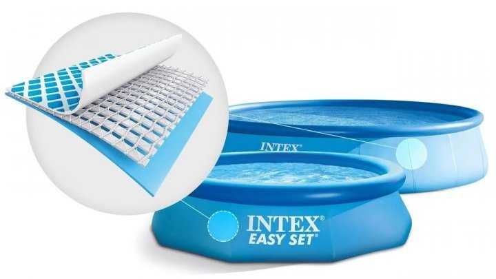 Надувний сімейний басейн Intex 28110 розмір 244х76 см об'єм 2420 літ