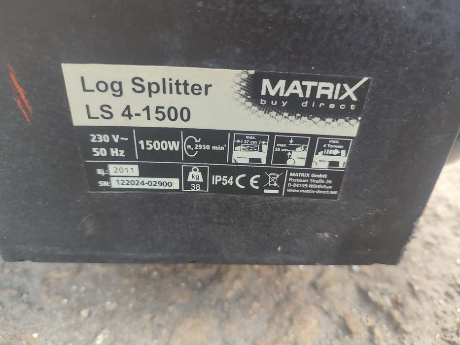 Łuparka do drewna matrix 4 T