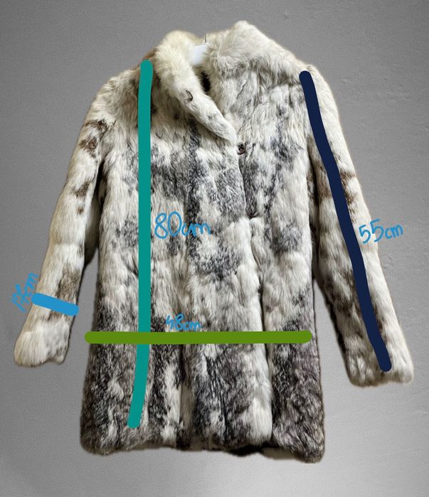 Futro z królika białe