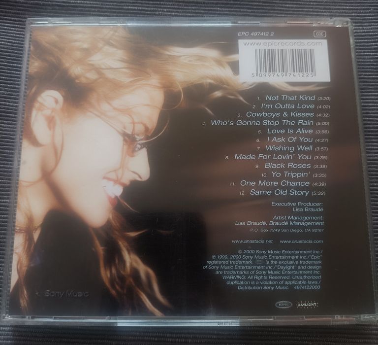 Płyta CD wokalistki Anastacia