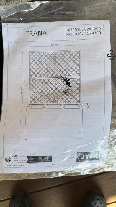 Doniczki TRANA S30xD83xW130