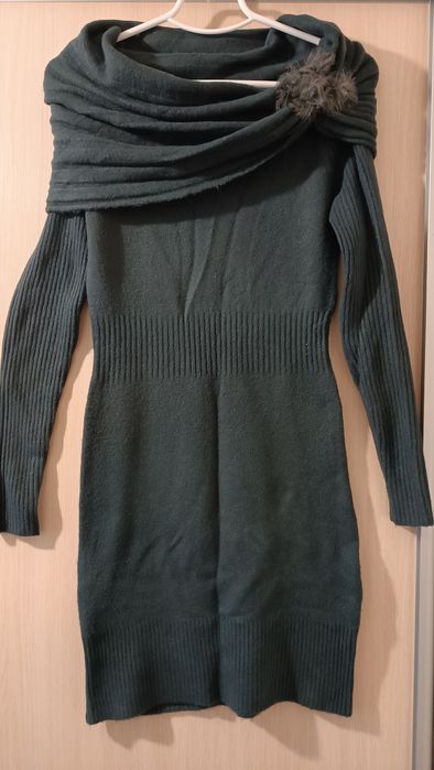 Теплое зимнее платье