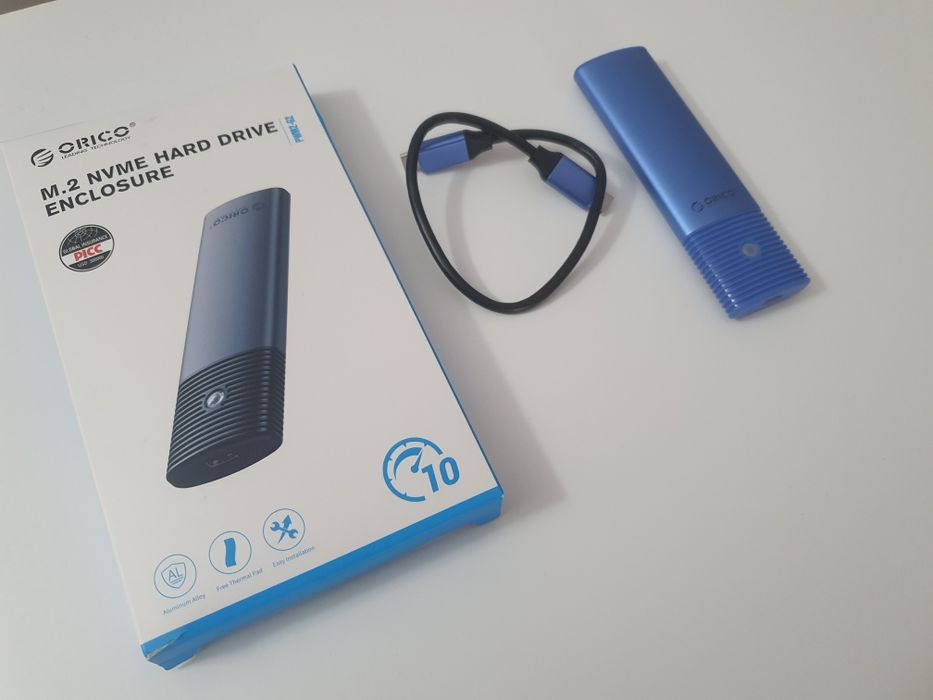 Obudowa orico  do dysku m.2 NVMe (USB-C) działa też dysk M.2