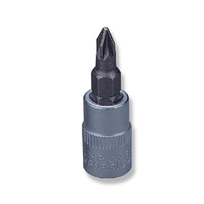 Bit krzyżakowy PZ3 x 37mm z nasadką 1/4" Jonnesway