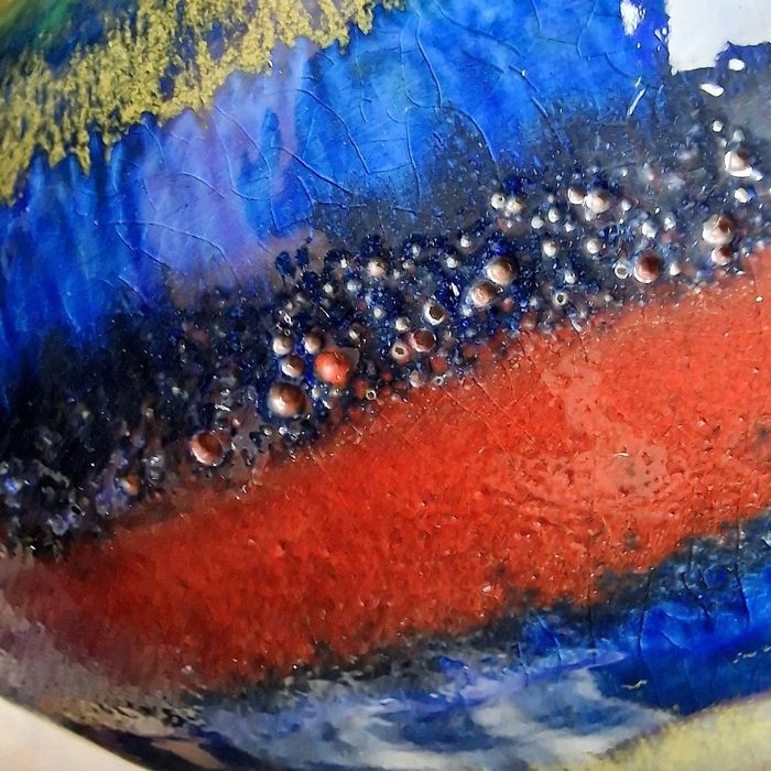 Duży Wazon Ceramiczny U Keramik West Germany Lava